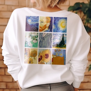 Van Gogh Alkotásokkal Díszített Pulóver - A Művészet Szerelmeseinek Szánt Van Gogh-Inspirálta Divat, Ruha & Divat, Női ruha, Pulóver, , MESKA