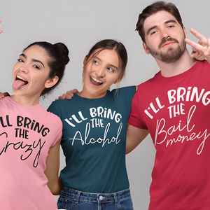 Én hozok / Ill bring  Személyre Szabható HáziBuli Party Póló, Bármit hozhatok! Ötletek a leírásban! - ruha & divat - női ruha - póló, felső - Meska.hu