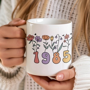 40 Éves Születésnapi Retro Bögre  Egyedi Ajándék 1985 és 1980-as Években Születetteknek - Meska.hu