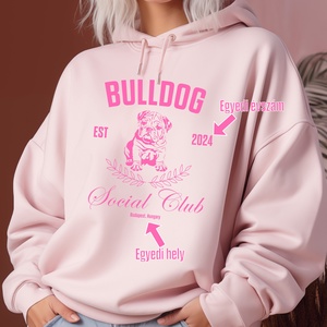 Stílusos pulóver és hoodie egyedi évszámmal és hellyel  különleges ajándék bulldog rajongóknak születésnapra, ünnepekre - Meska.hu