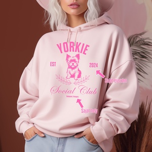 Stílusos pulóver és hoodie egyedi évszámmal és hellyel  különleges ajándék Yorkshire Terrier Yorkie, Yorki rajongóknak  - ruha & divat - női ruha - pulóver - Meska.hu