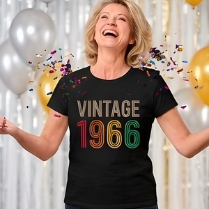 Vintage 1966: 60 Éve Tökéletes � Retro Szülinapi Póló � Egy Igazi Legenda Ünneplésére - ruha & divat - női ruha - póló, felső - Meska.hu
