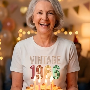 Vintage 1966: 60 Éve Tökéletes � Retro Szülinapi Póló � Egy Igazi Legenda Ünneplésére - ruha & divat - női ruha - póló, felső - Meska.hu