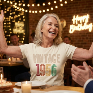 Vintage 1956: 70 Éve Eredeti � Retro Szülinapi Póló � Egy Történelmi Évjárat Ünneplésére - ruha & divat - női ruha - póló, felső - Meska.hu
