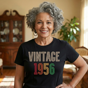 Vintage 1956: 70 Éve Eredeti � Retro Szülinapi Póló � Egy Történelmi Évjárat Ünneplésére - ruha & divat - női ruha - póló, felső - Meska.hu