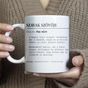 Szavak Szövője magyartanár ajándékbögre � névre szóló pedagógusajándék - Meska.hu