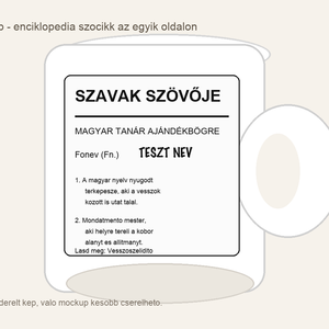 Szavak Szovoje magyar tanar ajandekbogre - nevreszolo pedagogus ajandek - Meska.hu