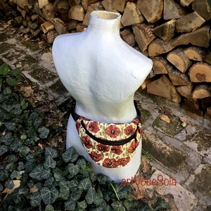 Pipacsmező nagy Övtáska - táska & tok - övtáska - Meska.hu