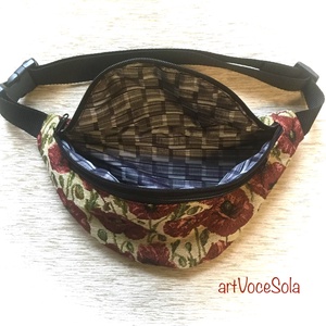 Pipacsmező nagy Övtáska - táska & tok - övtáska - Meska.hu