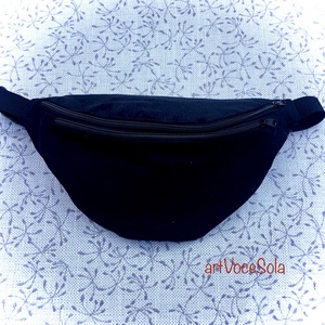 Fekete  tenger XL nagy Övtáska - táska & tok - övtáska - Meska.hu