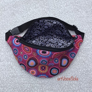 Virágtánc XL nagy Övtáska - táska & tok - övtáska - Meska.hu