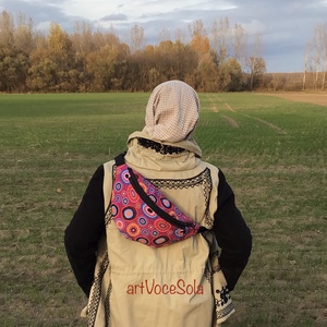 Virágtánc XL nagy Övtáska - táska & tok - övtáska - Meska.hu