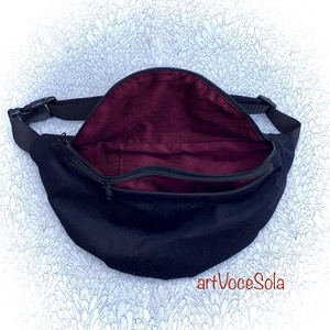 Fekete  tenger XL nagy Övtáska - táska & tok - övtáska - Meska.hu