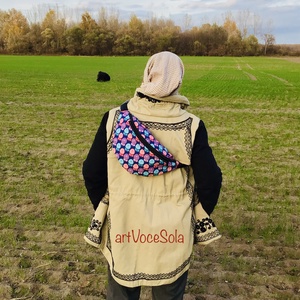 Virágkórus XL nagy Övtáska - Meska.hu