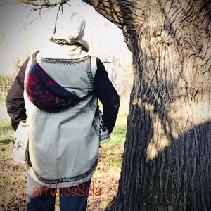 Hímzett naplemente nagy XL Övtáska - táska & tok - övtáska - Meska.hu