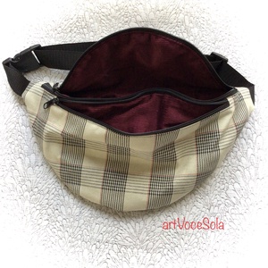 Kockás valóság  XL nagy Övtáska - táska & tok - övtáska - Meska.hu