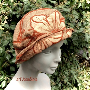 Narancs Tulipán Kalap, Ruha & Divat, Sál, Sapka, Kendő, Kalap, Varrás, MESKA