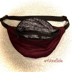 Bordóság nagy Övtáska - táska & tok - övtáska - Meska.hu