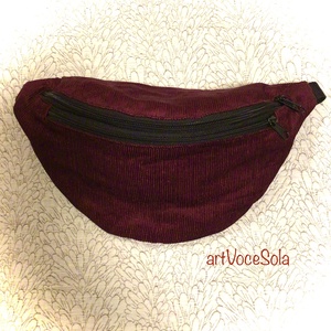 Bordóság nagy Övtáska - Meska.hu