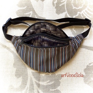 Föld és ég - csíkos Övtáska - táska & tok - övtáska - Meska.hu