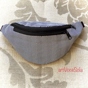 Cikk cakk- vászon  Övtáska - Meska.hu