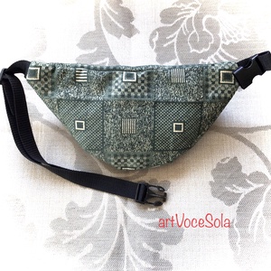 Zölnégyzet - XL nagy Övtáska - táska & tok - övtáska - Meska.hu