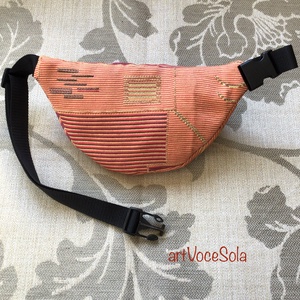 Narancs játék -Csíkos nagy Övtáska - táska & tok - övtáska - Meska.hu