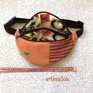 Narancs játék -Csíkos nagy Övtáska - táska & tok - övtáska - Meska.hu