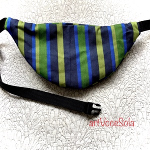 Vetésforgó  - csíkos Övtáska - táska & tok - övtáska - Meska.hu