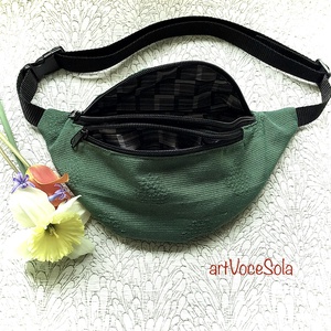 Zöldmező-övtáska - táska & tok - övtáska - Meska.hu