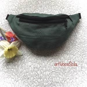 Zöldmező-övtáska, Táska & Tok, Övtáska, Varrás, MESKA