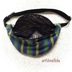 Vetésforgó - csíkos nagy Övtáska - táska & tok - övtáska - Meska.hu