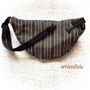 FöldÉg - csíkos nagy Övtáska - táska & tok - övtáska - Meska.hu