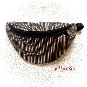 FöldÉg - csíkos nagy Övtáska - Meska.hu