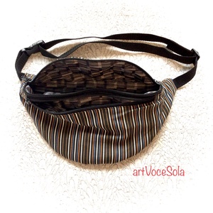 FöldÉg - csíkos nagy Övtáska - táska & tok - övtáska - Meska.hu