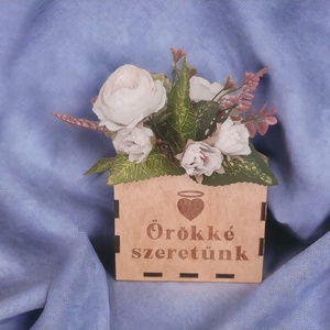 Örökké szeretünk / Örökké szeretlek fa virág kaspó - otthon & életmód - dekoráció - virágdísz és tartó - virágtartó - Meska.hu