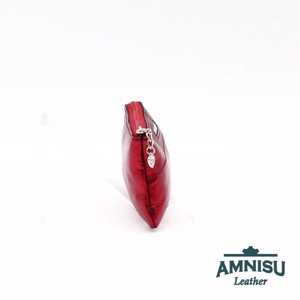 Metál bordó ívelt egy cipzáras kristály köves kulcstartó D5006 - táska & tok - kulcstartó & táskadísz - kulcstartó - Meska.hu