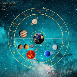 Astropoc - hiteles asztrológiai születési ábra művészi kivitelben, Művészet, Grafika & Illusztráció, Digitális, Fotó, grafika, rajz, illusztráció, MESKA