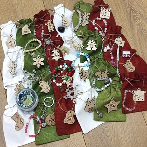 Adventi kalendárium adventi naptár ásványékszerekkel - karácsony - adventi díszek - adventi naptár - Meska.hu