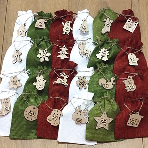 Adventi kalendárium adventi naptár ásványékszerekkel - karácsony - adventi díszek - adventi naptár - Meska.hu