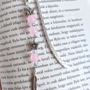 Könyvjelző, rózsaszín - könyv & zene - könyvjelző - Meska.hu