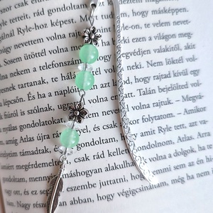 Könyvjelző, zöld - könyv & zene - könyvjelző - Meska.hu