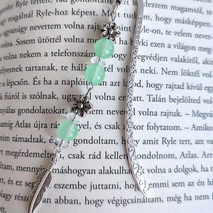 Könyvjelző, zöld, Könyv & Zene, Könyvjelző, Ékszerkészítés, MESKA