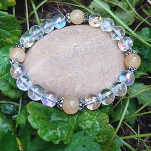 Hegyikristály - rutilkvarc ásványkarkötő - ékszer - karkötő - ásványkarkötő - Meska.hu