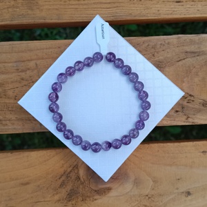 Ametiszt Ásvány Karkötő - ékszer - karkötő - ásványkarkötő - Meska.hu