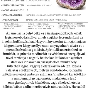 Ametiszt Ásvány Karkötő - ékszer - karkötő - ásványkarkötő - Meska.hu