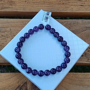 Brazil Ametiszt Ásvány Karkötő - ékszer - karkötő - ásványkarkötő - Meska.hu