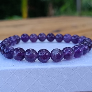 Brazil Ametiszt Ásvány Karkötő - ékszer - karkötő - ásványkarkötő - Meska.hu