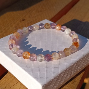 Ametrin Ásvány Karkötő - ékszer - karkötő - ásványkarkötő - Meska.hu