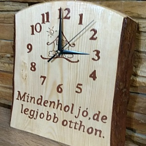 Mindenhol jó,de legjobb otthon falióra  - otthon & életmód - dekoráció - fali és függő dekoráció - falióra & óra - Meska.hu